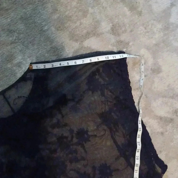 🍭🌹black lace, see-through blouse - Picture 9 of 12